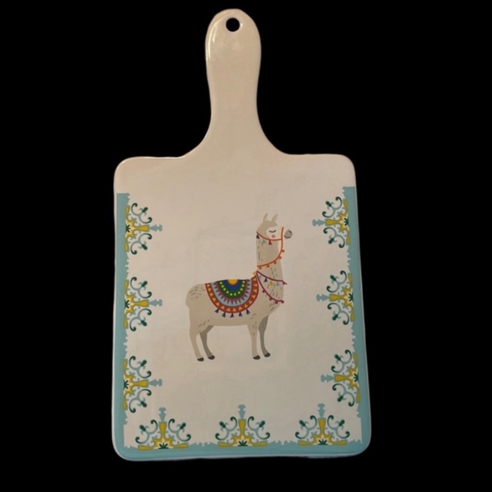 Charcuterie board ceramic, dishwasher and microwave safe 12.2” X 6.6” new